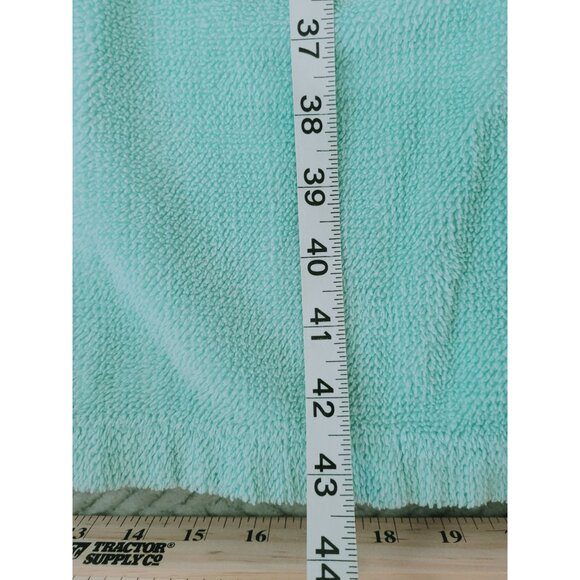 Vintage National Womens Snap-Front Mint Green Terrycloth Robe Size L Midi - Picture 11 of 13